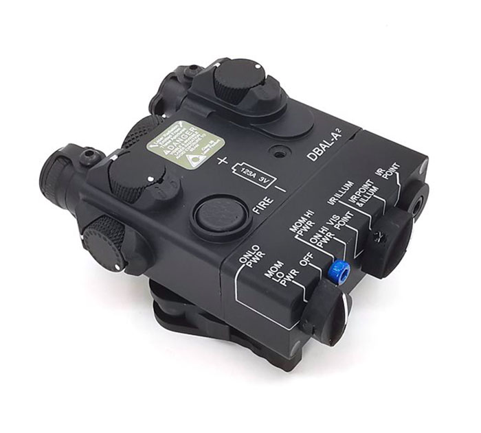 DBAL-A2 LED White weapon light + Red laser Lenses with Remote BK